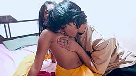 Hot Desi Girl Offered Her Small Boobs To Her Partner