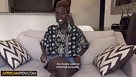 Ebony Bikini Model With Big Tits Stripped And Face Fucked By Gringo Producer