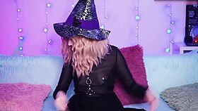 witch performs solo anal play