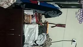 INDIAN WOMAN HIDES HER BIG TITS IN SECRET