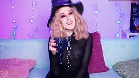 witch performs solo anal play