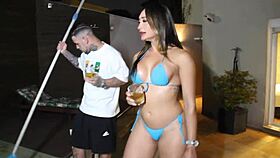 Madame Edna Meets Pool Boy's Cock?