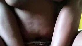 Black booty African girl masturbates