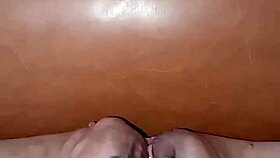 Gretala Flashes Big Natural Tits and Belly Naked