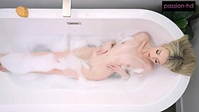 Skinny Babe LOVES Playing With A Sudsy BIG Toy - Cecelia Taylor