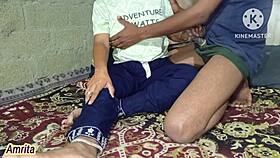 Step sister and step brother had sex in the dorm.