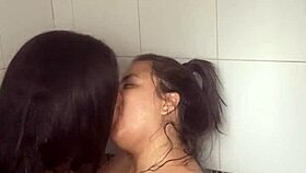 i feel so excited watching girls bathe and lick in the shower