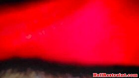 Alt submissive receives clit paddling treatment with whipping and bondage