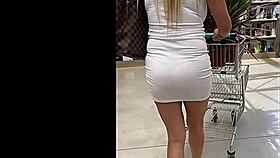 Aunt Lilly walks in heels outdoors.