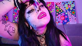 Deedee Love Loves Cum In Curvy Goth Style.