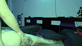 Tatted Goth Amateur Feels Intense Pleasure During Rough Fucking