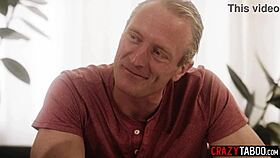 small tits brunette stepdaughter rides stepdad