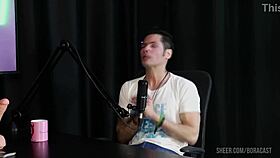 Compilados Do Jow Jow No Bora Cast With Bruna Carlos In Sheer Red Lingerie.