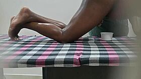 We squeezed out that sperm milk right there in the open spa.