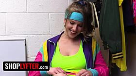 The shoplifter says, take me to the backroom for questioning