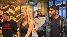 christen courtney in 3 on 1 dp gagging rough sex cum in mouth