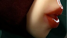 The hottest wet blowjob for a big cock