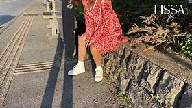 Hot Woman Touches Herself on Public Bus