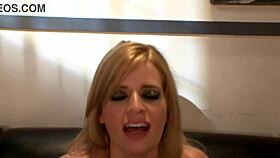 blonde milf rides monster cock hard