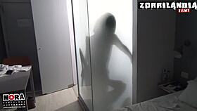 in the shower trailer