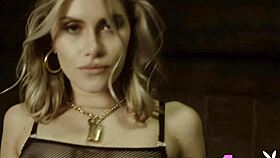 beautiful blonde teen amelia poses seductively, stripping to reveal her stunning body