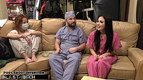 Blast Blaire Celeste's mouth with huge cum load in Tampa hospital! 😈