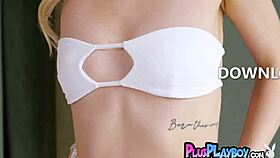 Sexy Small 18+ Tits Babe Hope Heaven Exposing Perfect Ass During Striptease