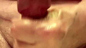 65 year old slow motion jerk off and cum close up 😏