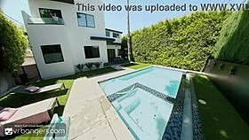 Xxlayna Marie fucks pool guy in VR to punish ex.