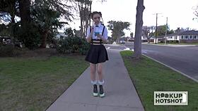 face blasted babe lucie kline licks a big lollipop aft fucking - full video