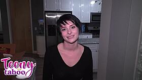 Neighbors daughter kitty lockout turns into hot fuck