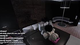 Roblox cutest slut tries her best to please me in game