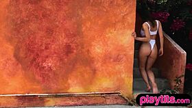 slender belgian milf reveals luscious petite 18+ body and hairy pussy