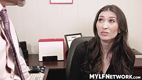 BEAUTIFUL AND BUSY MILF ANGELINA DIAMANTI HAS BEEN SUPER OCCUPIED WITH WORK RECENTLY