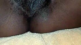 Oh, look at that hairy pussy! Let's play with it hard and make it squirt!