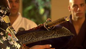 Gianna lynn pleasures a samurai with her solo skills