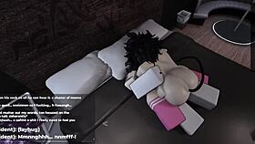 Roblox cutest slut tries her best to please me in game
