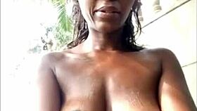 outdoor public squirting pussy creampie session