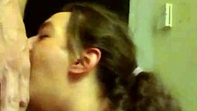 curvy milf gags on cock in sloppy deepthroat session