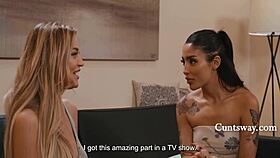 les coach teaches slapping and cunt licking?