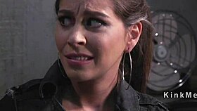 B anal punishment in lezdom sex