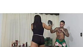 Nicoly Mattos, The Student, Gets Fucked In Boxing Class With Monster Cock