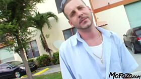 mofozo com - 18 year old brunette enjoys a new position