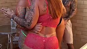 Milf rides tattooed cock?