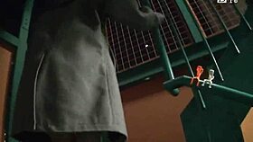 Hopscotch Walk With Remote Control Vibrator Attached In Night Alley