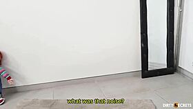 Latina milf in panties has quickie creampie with wet pussy 😏