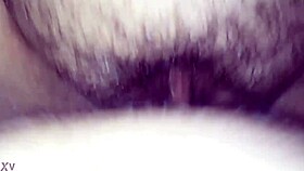 I's fuckin' this creamy latina pussy, it's so tight and wet, makin' me cum hard.