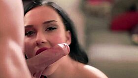 Blonde And Brunette Sucking Cock In Fun Cumshot Session