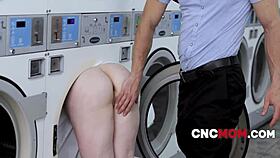 Freeuse fun at the laundromat with these milfs.