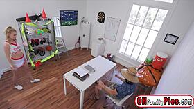 beautiful teen 18+ cheerleader khloe kingsley does not want to wear panties